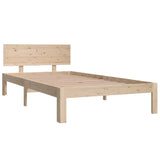 Bed Frame without Mattress Solid Wood Pine 100x200cm 810485