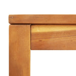 Garden Dining Table 110x110x75 cm Solid Wood Acacia 366369
