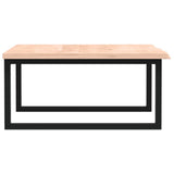 Basin Shelf Wall Mounted Steel and Solid Wood Oak 3302633