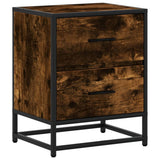 Bedside Cabinet Smoked Oak 40x31x50 cm Engineered Wood 848678