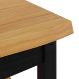 Coffee Table EKAI Black 100 x 60 x 45.5 cm Solid Pine Wood 42037019