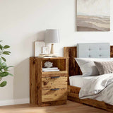 Bedside Cabinet Old Wood 40x36x65 cm Engineered Wood 856844