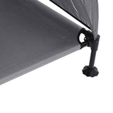 Raised Dog Bed Light Grey 127 x 81 x 108 cm Fabric and Steel 42008219