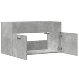Bathroom Sink Cabinet Concrete Grey 90x38.5x46 cm Engineered Wood 856214