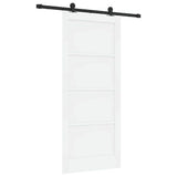 Sliding Door ORKDAL White 86 x 198.5 cm Solid Pine Wood 3333455
