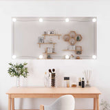 Wall Mirror with LED Lights 50x100 cm Glass Rectangle 3189157