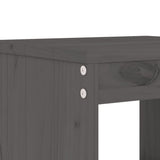 5 Piece Garden Dining Set Grey Solid Wood Pine 3157711