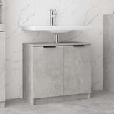 Bathroom Cabinet Concrete Grey 64.5x33.5x59 cm Engineered Wood 811308