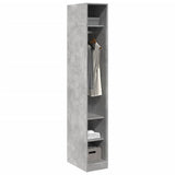 Wardrobe Concrete Grey 30x50x200 cm Engineered Wood 3307687