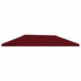 Gazebo Canopy Cover 6 x 3 m Burgundy Polyester 190 900408