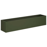 Garden Planter 2 pcs Olive Green 100 x 20 x 20 cm 8005183