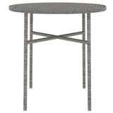 3 Piece Garden Dining Set Poly Rattan Grey 3098029