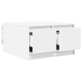 Coffee Table with Drawers White 70.5x70x40 cm 3328408