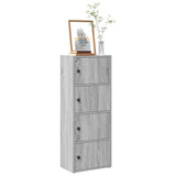 Bookcase Grey Sonoma 40x24x102 cm Engineered Wood 860378