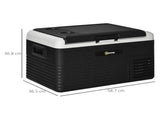 30L Portable Car Refrigerator - Grey and Black T3398P349481