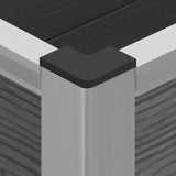 Garden Raised Bed Grey 75 x 30 x 22 cm WPC and Aluminium 42039080