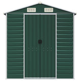 Garden Shed Green 191x725x198 cm Galvanised Steel 3188238