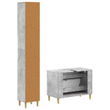 2 Piece Bathroom Cabinet Set ARNHEM Concrete Grey 3417525