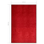 ZNTS Doormat Washable Red 120x180 cm 323426