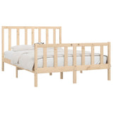 Bed Frame without Mattress 140x190 cm Solid Wood 3105205