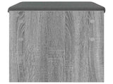 Hall Bench with Cushion Grey Sonoma 63 x 38 x 40 cm 891549
