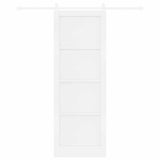 Sliding Door White 83 x 232 cm Solid Pine Wood 3333257