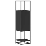 Highboard Black 35.5x35x139 cm Engineered Wood and Metal 849034