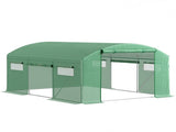 13 x 9.8ft Walk-In Polytunnel Greenhouse - Green T3398P325352