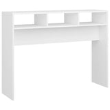 808305 Console Table White 105x30x80 cm Engineered Wood