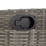 7 Piece Garden Dining Set with Cushions Grey Poly Rattan 3212484