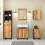5 Piece Bathroom Furniture Set Solid Wood Acacia 3200646