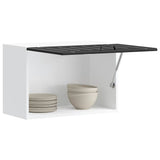 Kitchen Wall Cabinet Lucca Black Engineered Wood 853838