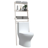 Toilet Rack White 63.5x32x179 cm Solid Wood Pine 824654