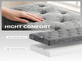 Storage Ottoman, Chenille Upholstered Ottoman Storage Box with Padded Seat, Metal Legs, 114 x 41 x T3398P550316