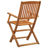 Outdoor Chair Set of 2 Natural Wood Solid Acacia wood Medium 46337