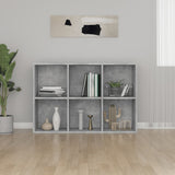 Book Cabinet/Sideboard Concrete Grey 66x30x98 cm Engineered Wood 800346
