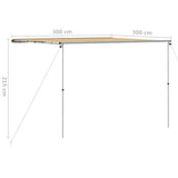Camper & Caravan Awning 3x3x2.15 m Beige 148143