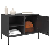 TV Cabinet Black 68x39x50.5 cm Steel 842994