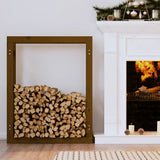 Firewood Rack Honey Brown 80x25x100 cm Solid Wood Pine 822420