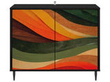 Sideboard BONN Black Oak 69 x 33 x 76 cm Engineered Wood 8006941