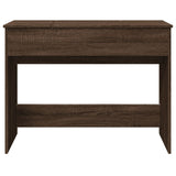 Dressing Table with Mirror Brown Oak 100x45x76 cm 840701