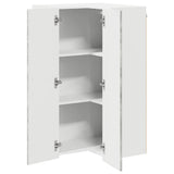 Wall Corner Cabinet LUCCA Concrete Grey 57 x 57 x 100 cm 885168