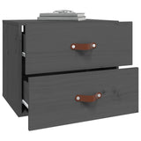 ZNTS Wall-mounted Bedside Cabinet Grey 50x36x40 cm 820980