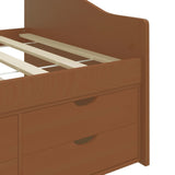 Day Bed Honey Brown Solid Pine wood 322171