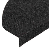 Stair Mats Self-adhesive 30 pcs Black 65x22.5x3.5 cm 3365907