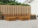 Outdoor Sofa Set 7 pcs Natural 3383587