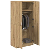 Wardrobe Artisan Oak 90x52x200 cm Engineered Wood 855885