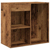 Cosmetic Cabinet Old Wood 80x40x75 cm Engineered Wood 857029