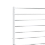 Metal Bed Frame without Mattress with Footboard White 120x190cm 352383
