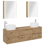 Bathroom Furniture Set 5 pcs Artisan Oak 3407014